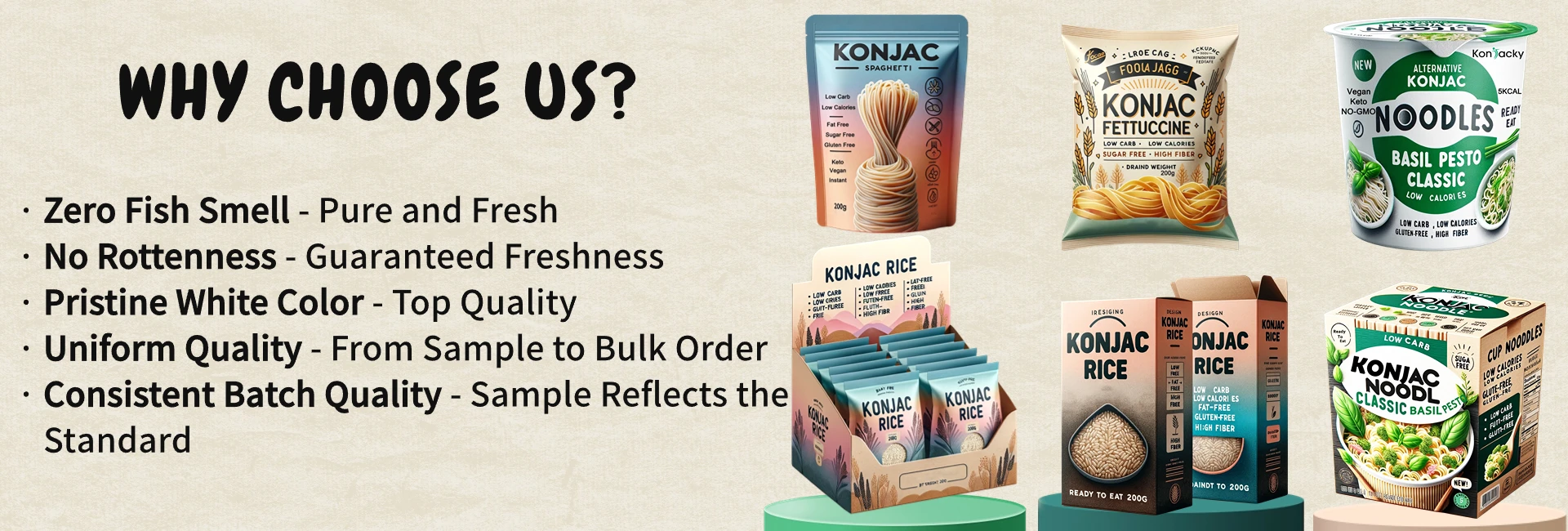 High Fiber Dried Shirataki Dried Konjac Rice Dried Rice with Low GI