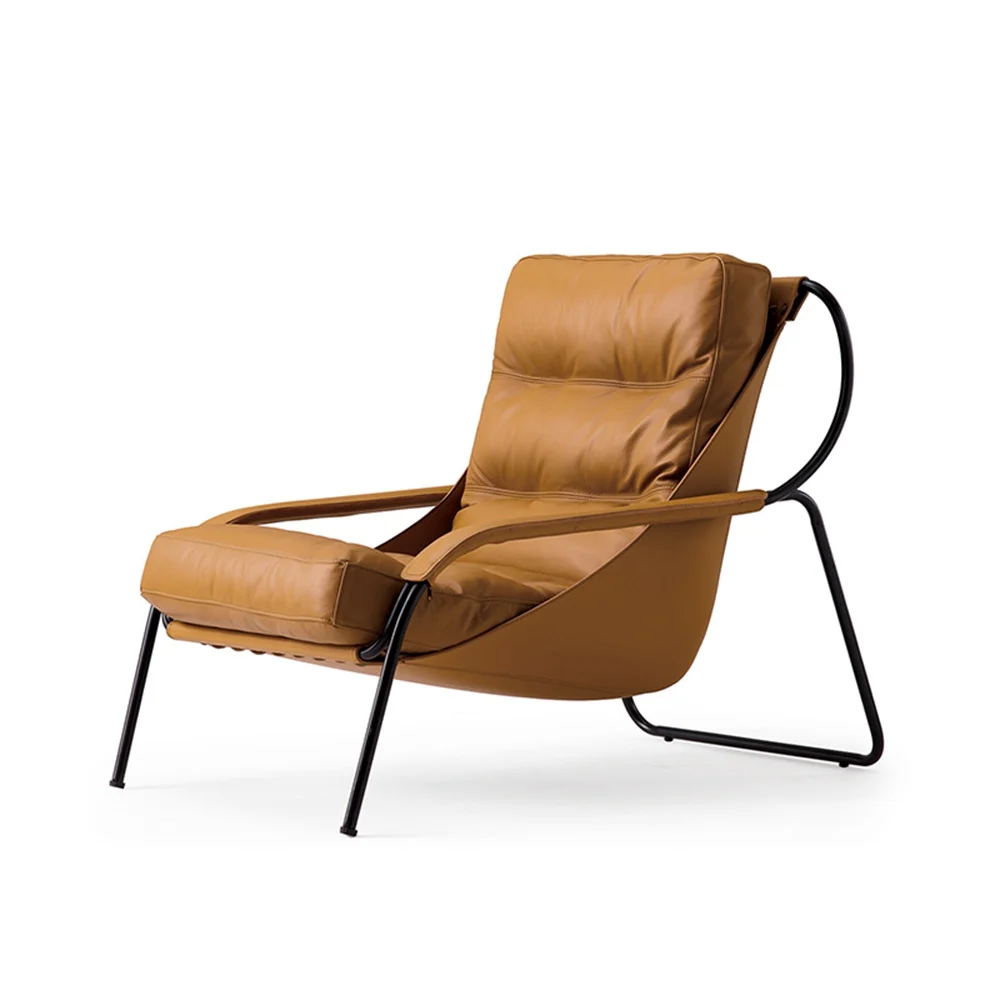 Modern Design Leisure Living Room Home Furniture Accent Imola Arm Chair Single leather lounge leisure chair