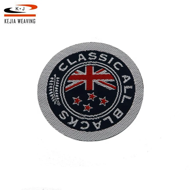 Factory  High Ranking OEM Custom Designs Woven Patch Peach for Sublimation