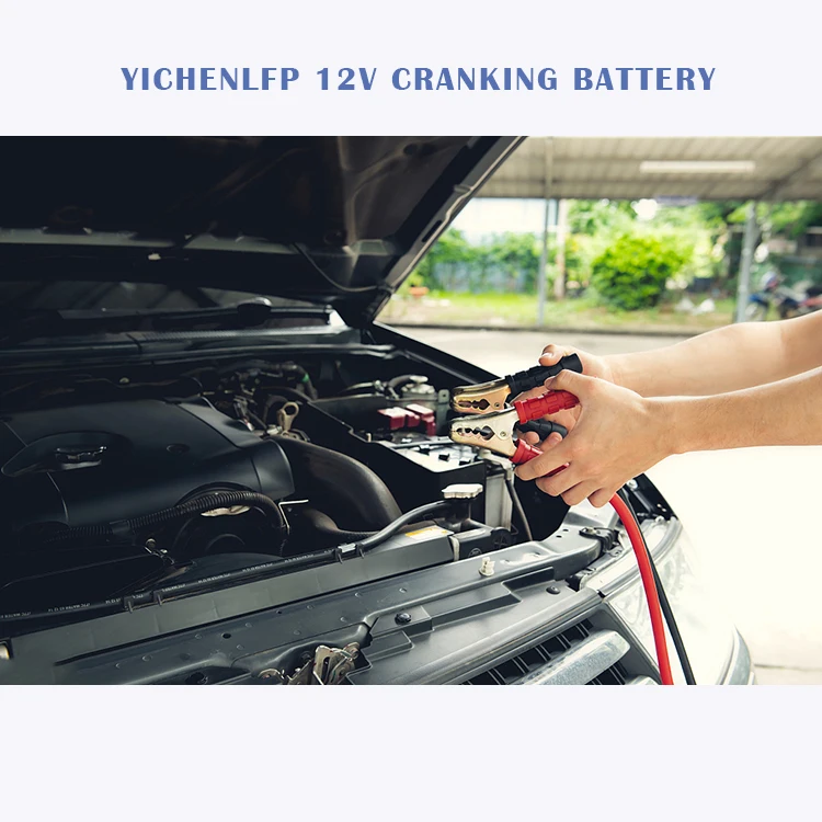 Factory high CCA deep cycle car audio battery lifepo4 lithium car battery 12v 80ah with smart bms