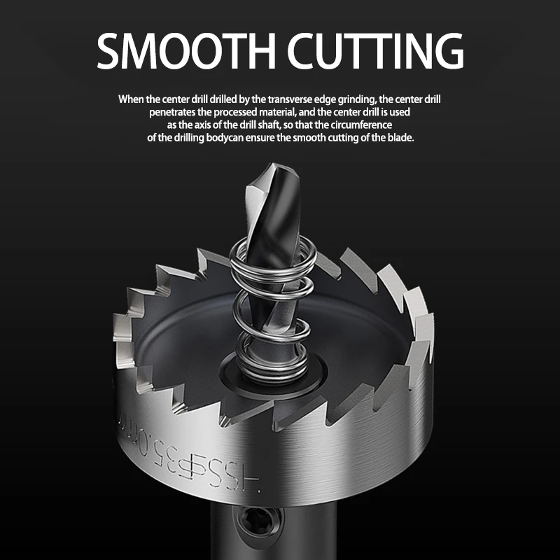 Free shipping KaKarot HSS Drill Bit Hole Saw Set Carbide Tip Stainless Steel Metal Alloy High Speed Steel Drill Bit 12-80mm