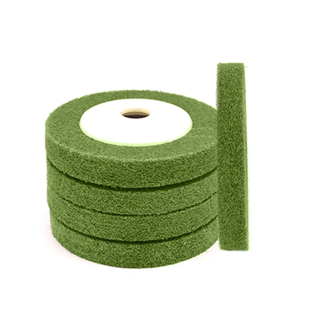 4 inch fiber abrasive disc for metal polishing, Non woven polishing disc
