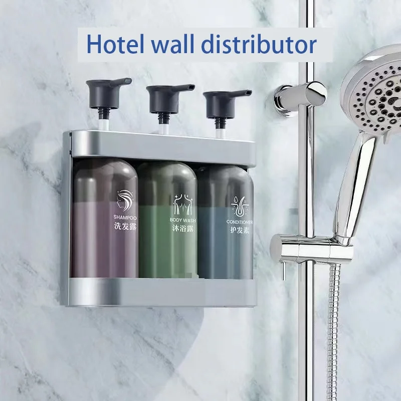 Manufacturer Custom Universal Shower Shampoo Lotion Liquid Soap Embossed Classy Matte Pumps Head Dispenser Abs For Shampoo