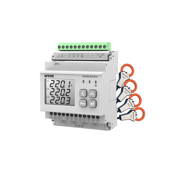Din Rail Multi Channel Energy Meter RJ45 For Power Monitoring, TCP/IP Power Meter RJ45 For Power Management System