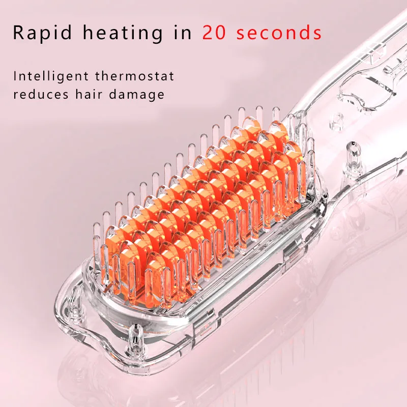 3 in 1 hair straightener hair straightener styling comb flat iron with teeth straightening for hair