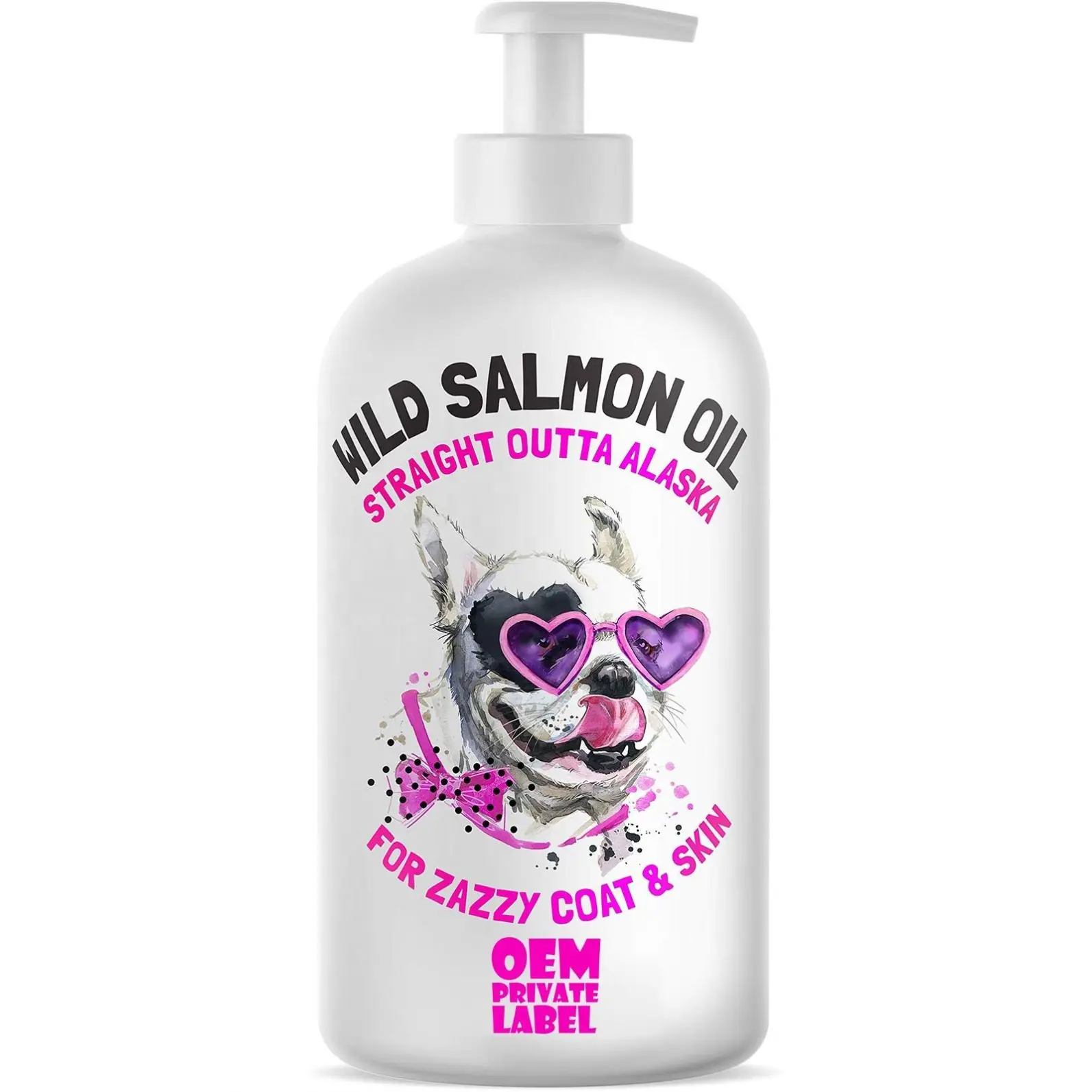 OEM 250ml Natural 3 Pet Salmon Fish Oil Bulk Human Grade Pure Wild Alaskan for Dogs and Cats