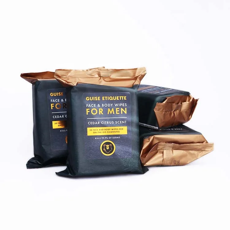 
Oem Facial cleansing wipes face and body wipes for men kill 99.9% of grems 
