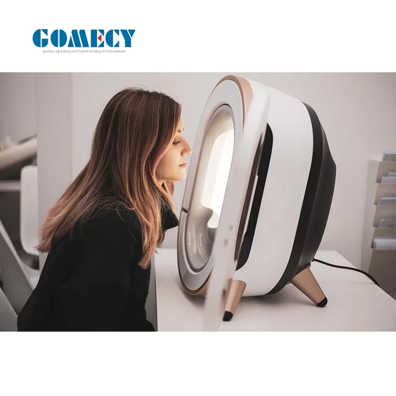 GOMECY Skin Analysis Test System Tool Supplier Analyzer 3D Digital Face Analysis Scanner Device With 24 Million Pixel Camera