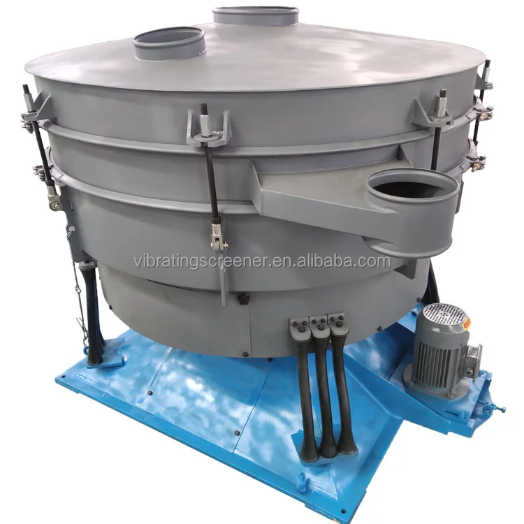 Diameter 2000mm tumbler screen vibrating sieve machine for grading mica calcium carbonate diatomaceous earth
