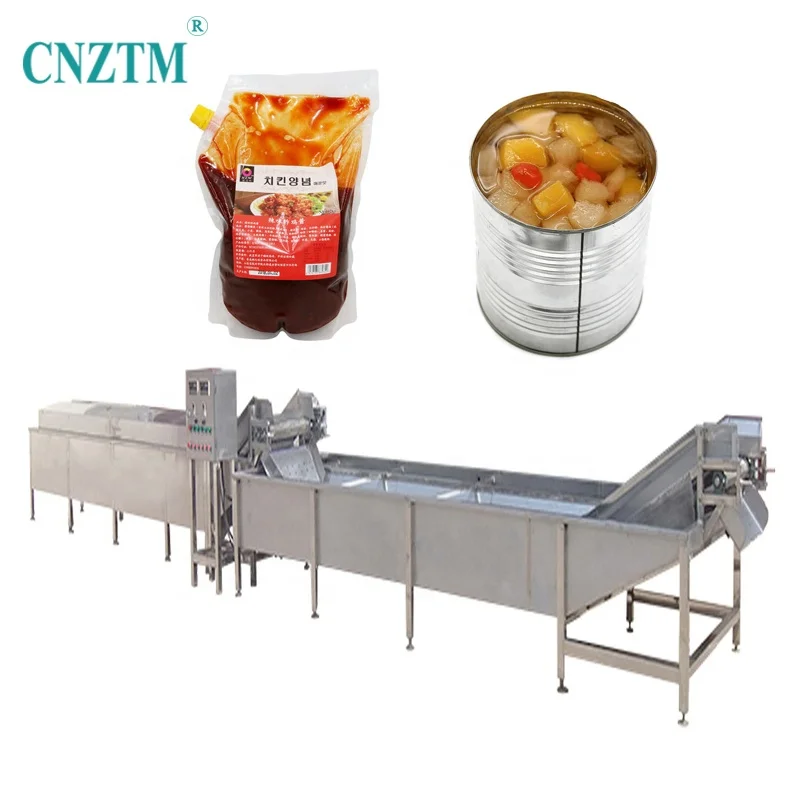 Automatic Commercial Beverages Softdrinks Bottle Steam Pasteurization System Water Pasteurized Tunnel Pasteurizer Machine