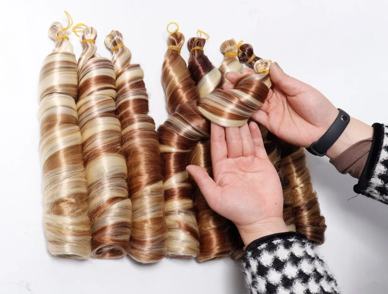 Wholesale Synthetic Crotchet Hair Piece Attachment Spiral French Curls Braiding Hair  Extensions