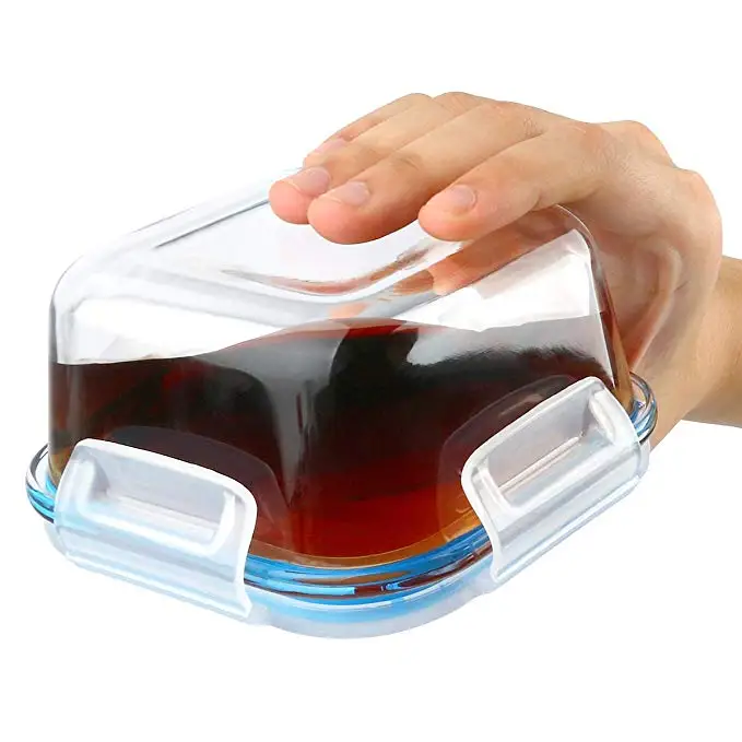 eco food storage takeaway container borosilicate glass sheet kitchen containers lunch box set