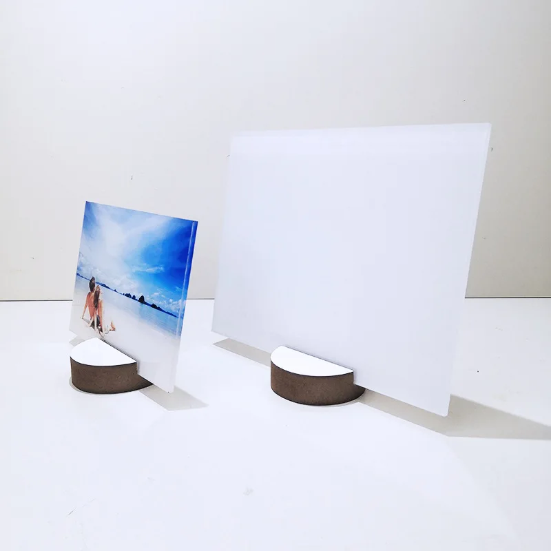 Sublimation Clear Acrylic Photo Plate Display Signs Desktop Sub Acrylic blanks
