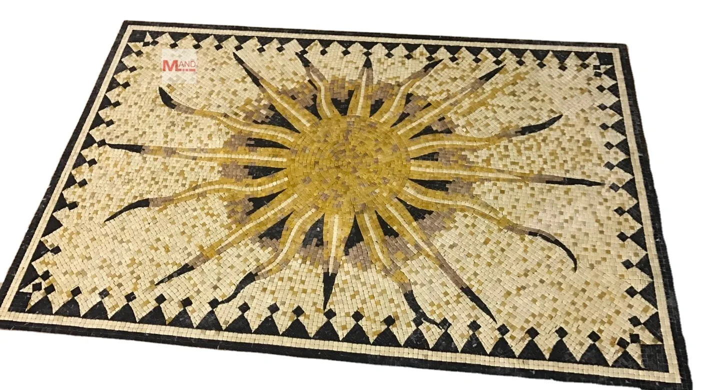 marble mosaics medallion Floor mosaic tiles factory