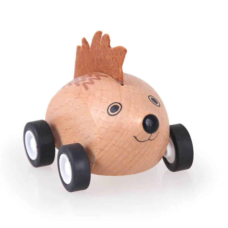 UDEAS kids early educational Children Colorful Cartoon Baby animals wooden small toys