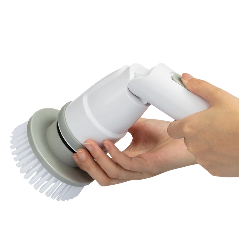 Adjustable high power electric cleansing brush scrubber cleaning with handle