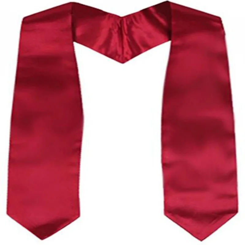 Satin Graduation Plain Stoles ,Honor Stoles college university high school red sublimation graduation stole