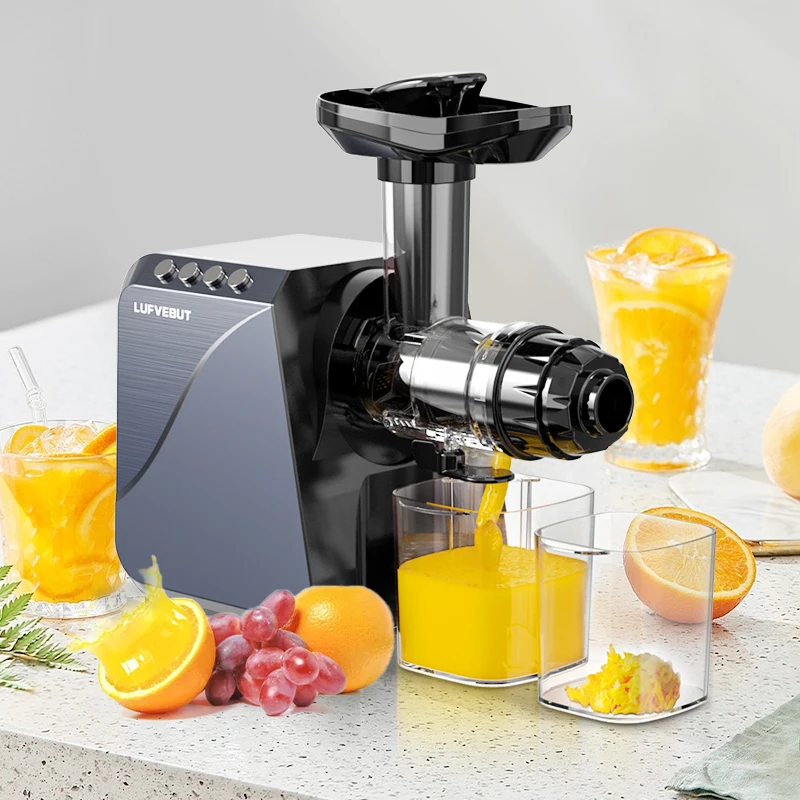 BPA Free High Juice Yield Juice Nutrition 250w Powerful Reverse Function Cold Press Juicer