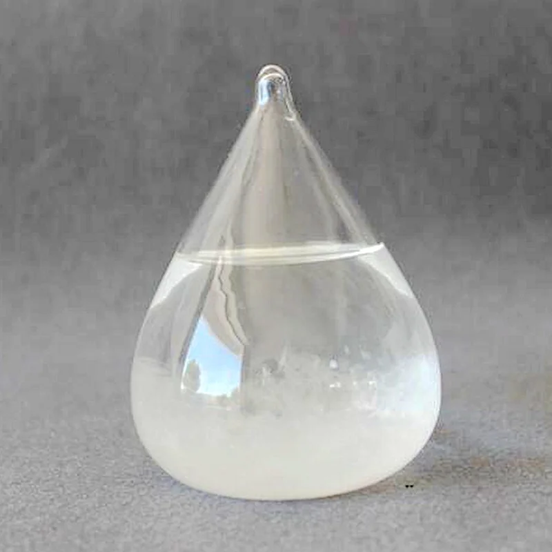 
Factory Supply Creative Storm Glass, Water Drops Weather Forecast Predictor Storm Glass Weather for Office Desk Display 