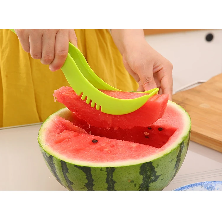 Недорогая пластиковая ломтерезка для арбуза, волшебная кухонная ломтерезка для овощей и фруктов, набор нескользящих ломтиков