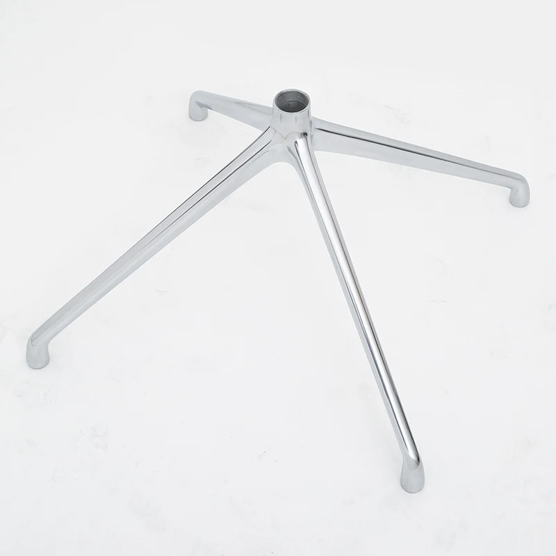 Поставка Профессионального литого под давлением алюминия, 4 звезды, металлический полированный поворотный стул для офисной мебели