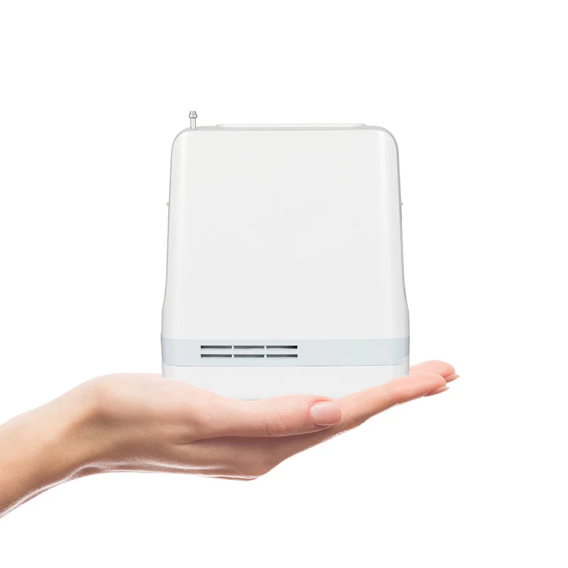 Mini Oxygen Generator Device Machine with Oxygen Canula Battery Power Bank Accessories Portable Concentrator CE White BMC 1years