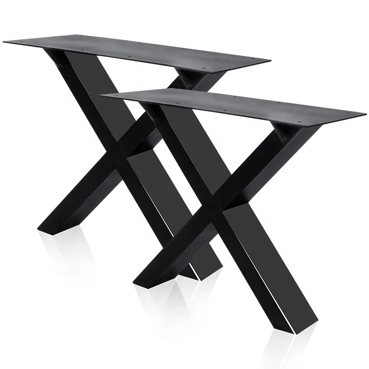 Manufacturer Dinning Table Legs Metal Custom X Shape Steal Legs For Table