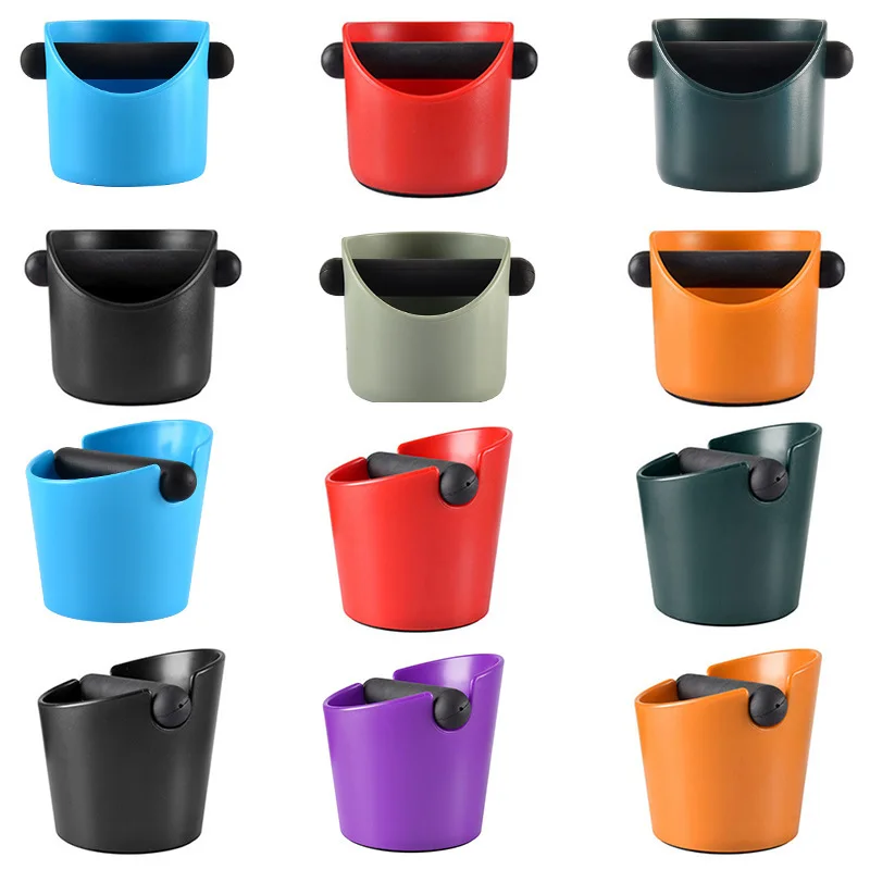Color Custom Household Commercial ABS Plastic Coffee Grounds Bucket Coffee Grind Knock Box