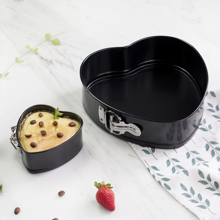 Set of 4/7/9 inches quick-release round heart springform pan set cheesecake mould set leakproof cake mold