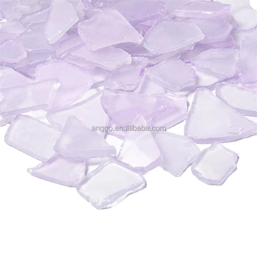 Colorful Vase Filling Artistic And Craft Items Beach Weddings Home Decor White Frosted Handmade Sea Glass Supplies Crafts