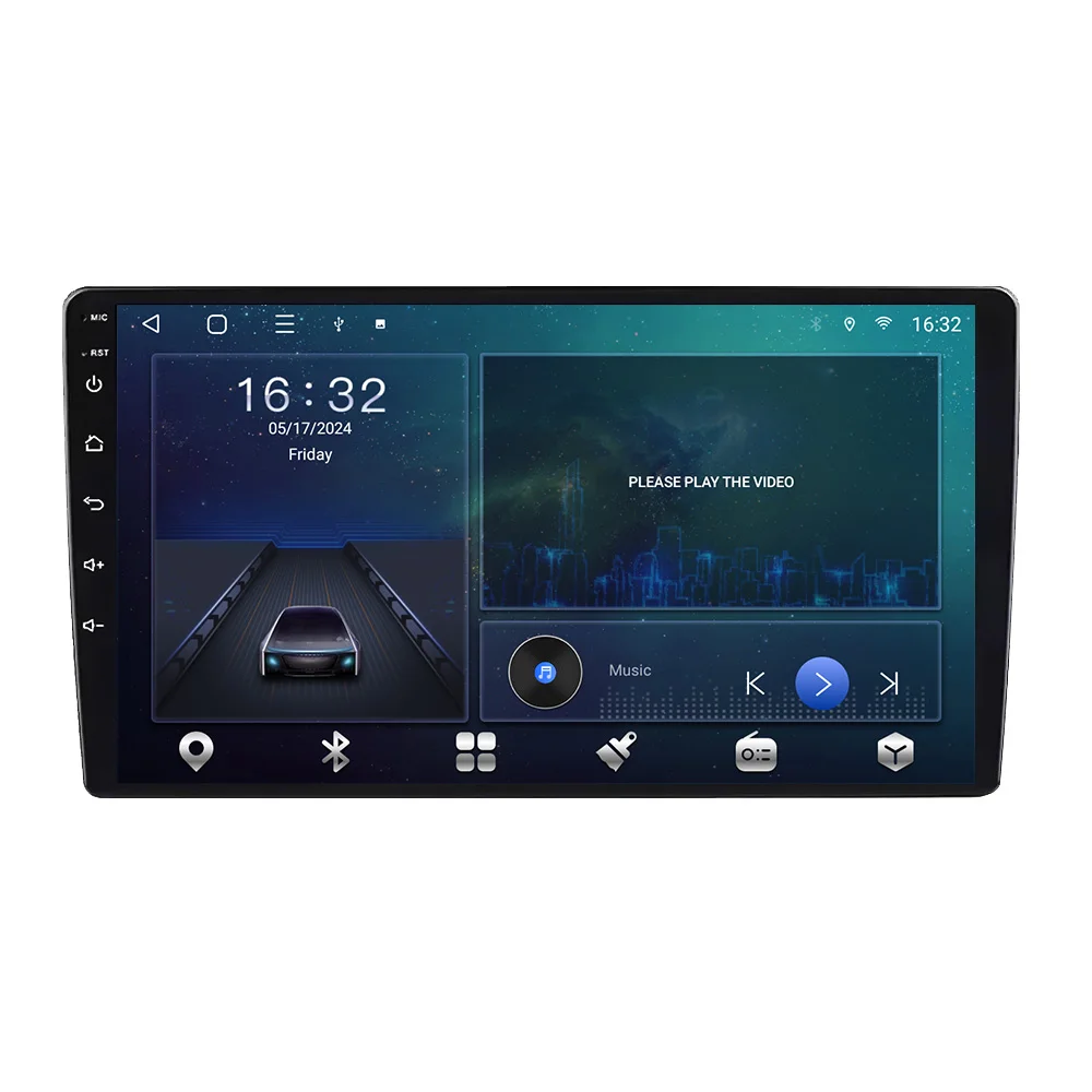 Автомобильный Универсальный 4-ядерный 9-дюймовый android-плеер