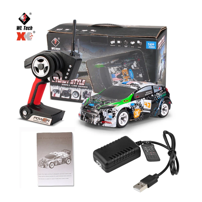 WLtoys K989 RC Car 1/28 Scale High Speed Racing Car 2.4GHz Remote Control Toy RC Model Car Toy For Kids Indoor Outdoor Playing