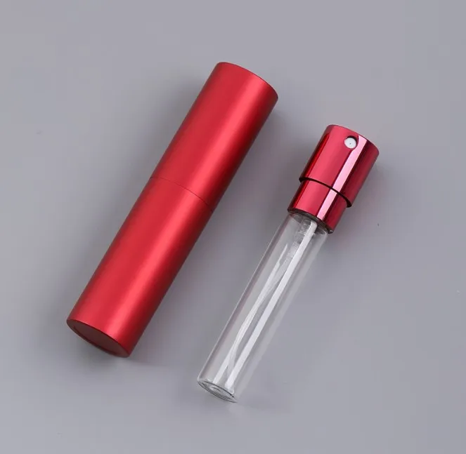 10ML Refillable aluminum Travel Perfume Atomizer Spray Empty Bottle for Mini Sprayer Size