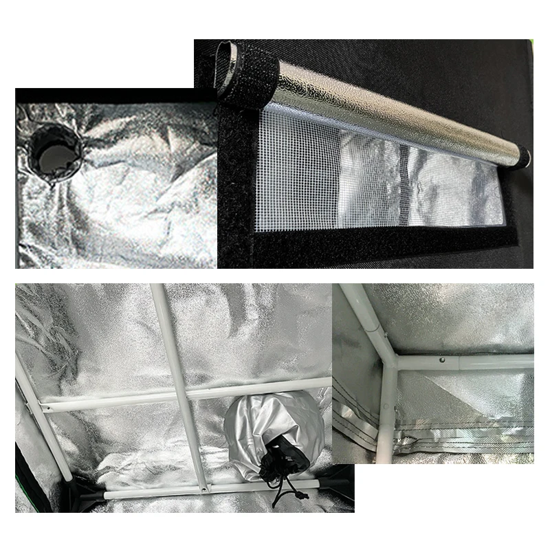 Cheap sea shipping high quality garden greenhouses indoor grow led lights tents complete kit