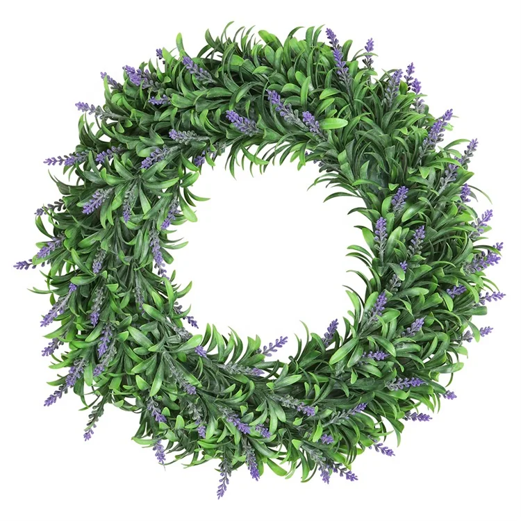 DS1008 Customizable Service Spring Greenery Leaves Artificial Wreath For Party Wedding Decorate