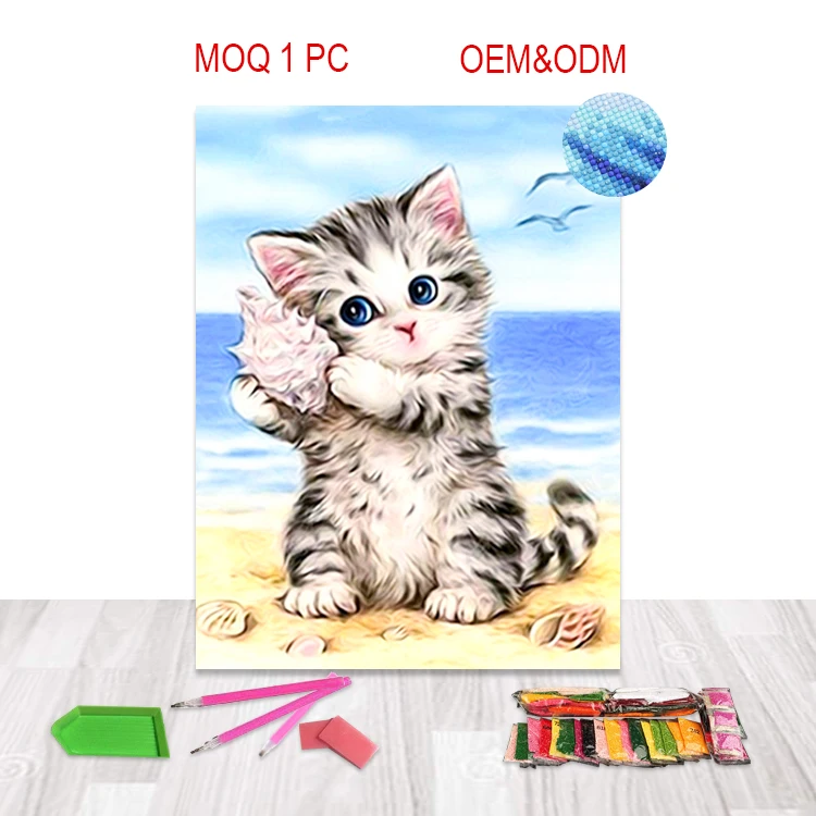 
Diamond Painting Factory Wholesale 5d diamond painting cat abstract diy 5d crystal diamond painting 