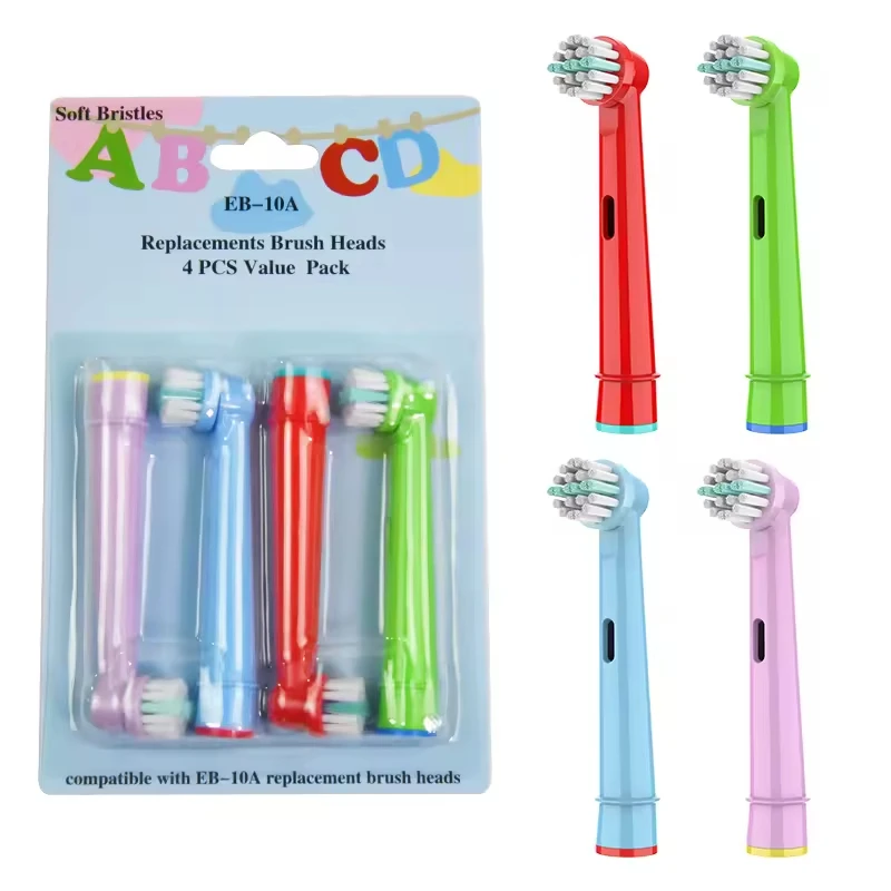 Soft Bristle Kid Toothbrush Head EB-10A Replacement Toothbrush Heads for Children Oral Clean Electric Toothbrush Heads Refill