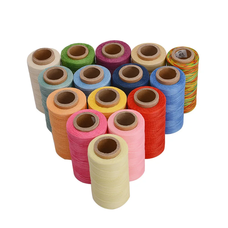 high quality wax thread 284 Yards 1MM Leather Sewing Waxed Thread for Leather DIY Project Leather Canvas Repair and Sewing
