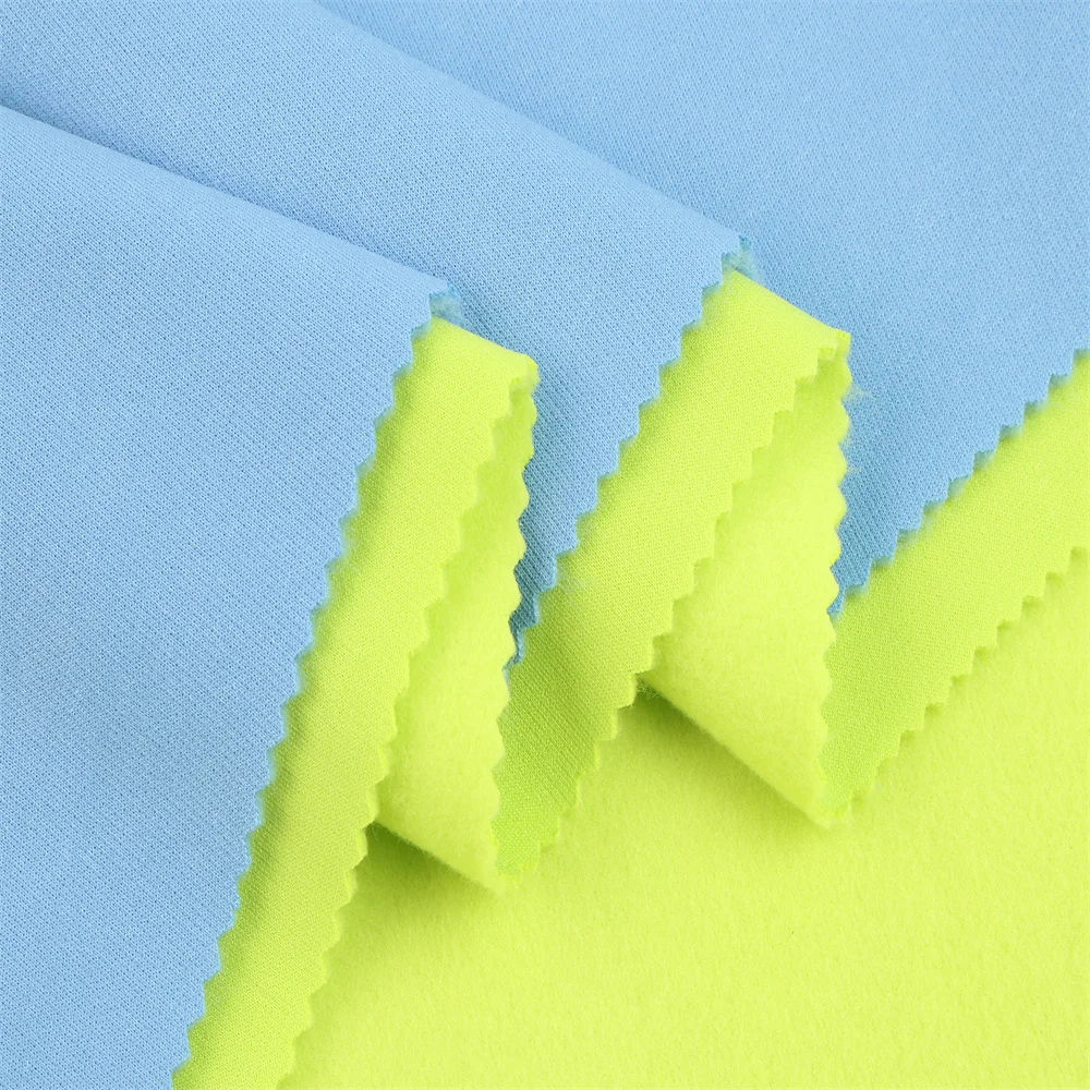 ZM014 Factory Direct Fleece Fabric 100 Polyester Knitted Polyamide Sweat Shirt Fabric Textile Winter Soft Polar Fabric