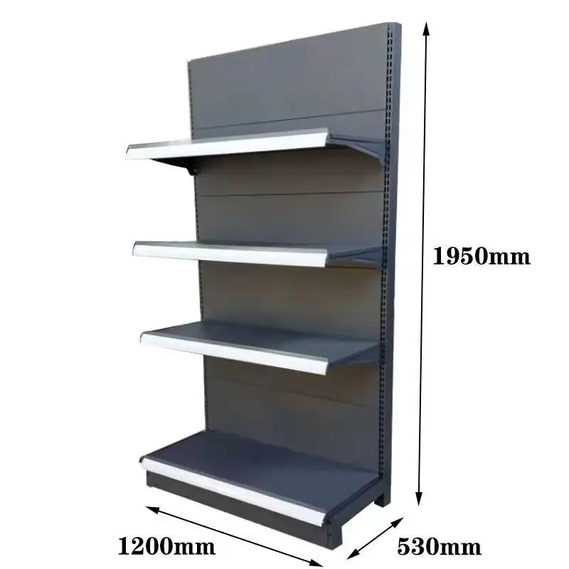 Well Designed Grocery Shelves Wall Side Supermarket Rack Retail Store Shelf
