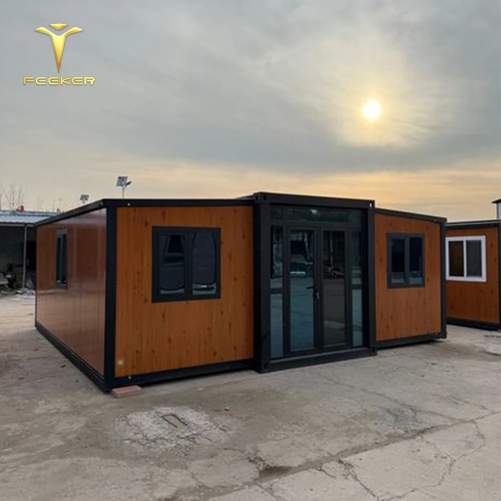Double Storey Container House Prefabricated 3 Bedroom Car Garage