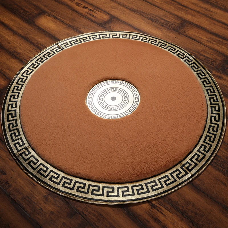Round carpet and Rug for Home Rabbit fur carpet Decorative Floor Mat for Floor