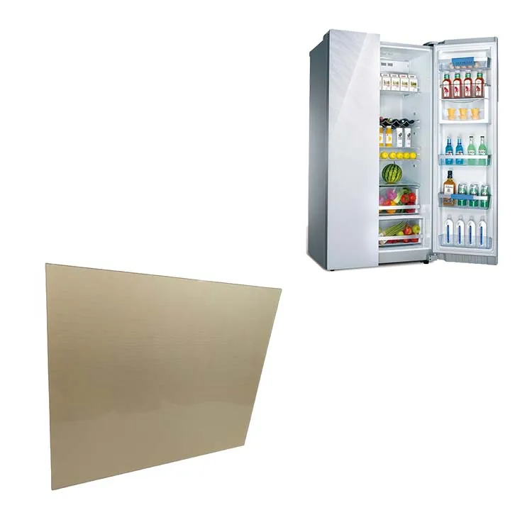 Customized  tempered glass freezer parts printed glass panel home appliances refrigerator glass panel accessories