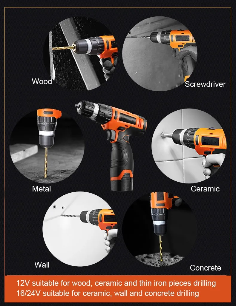Hand Tool Electric tools Multi Functional Electric Cordless Drill Set Tool set DIY