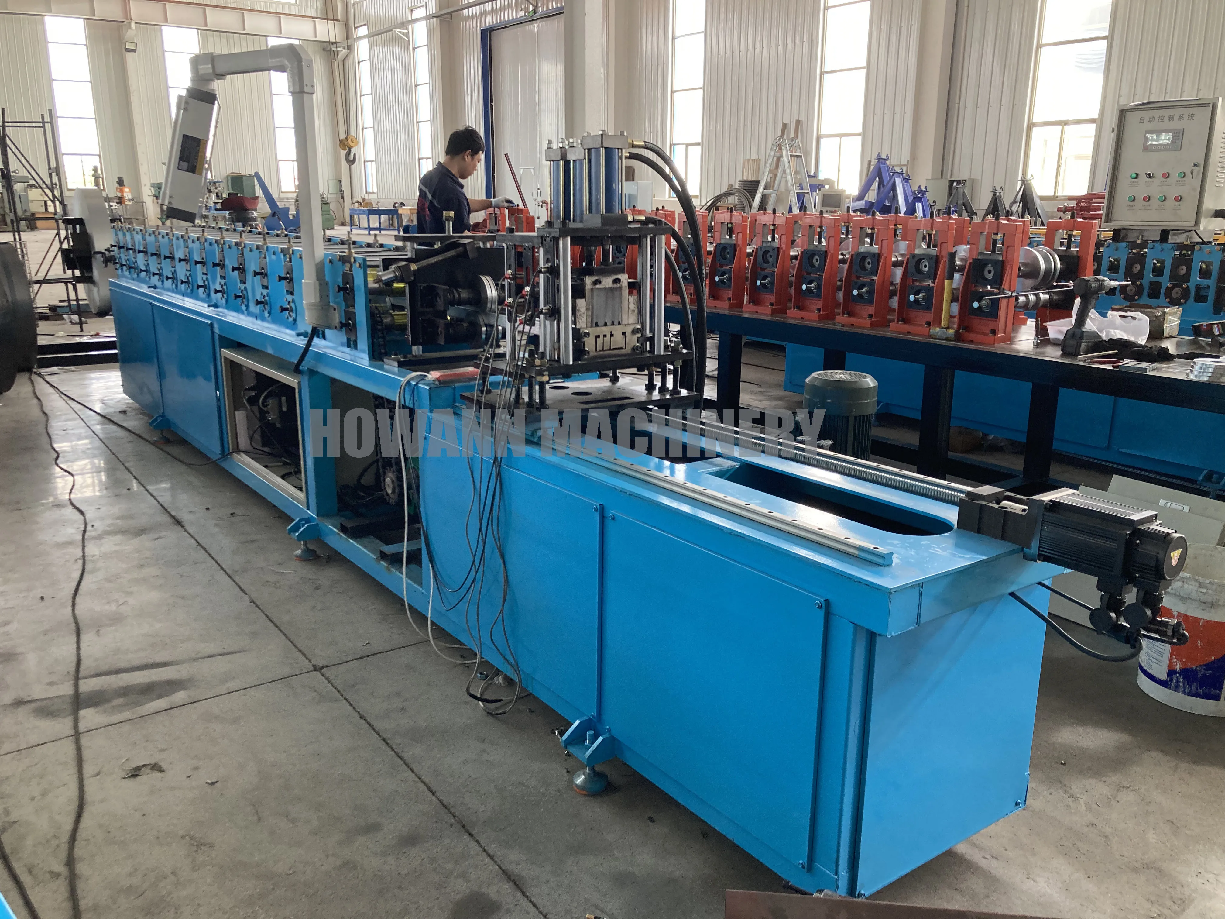 Garage Shutter Door c Channel Side Guide Rail Making Roll Forming Machine Hot Sells in Philippines