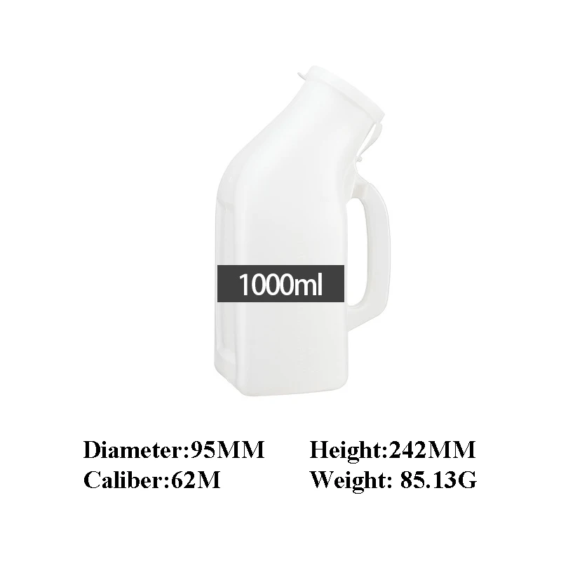 Urinals for Men Spill Proof with Glow in The Dark 1000ml Urine Collector Container   Urinals with handle