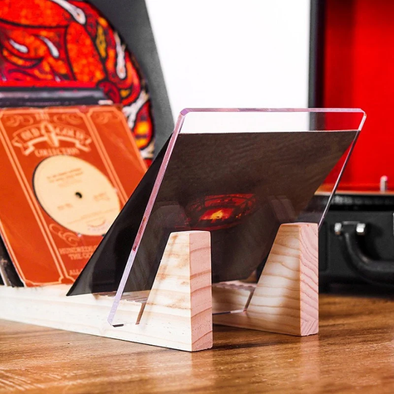 Hot Sale Vinyl Record Holder Solid Wood acrylic CD holder vinyl record rack vinyl record rack
