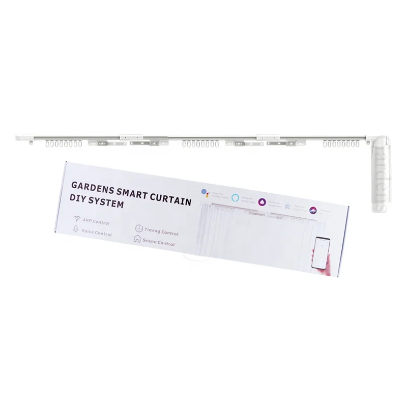 Gardens Automatic Curtain Opener Tuya Smart Life Wifi Electric Window Curtain Set 4.2m Track Rod