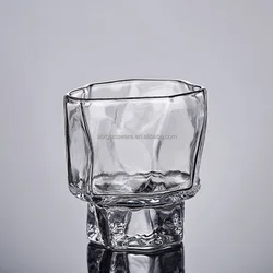 70ml custom logo clear frosted shot glass bullet shot glass souvenir with heavy stem