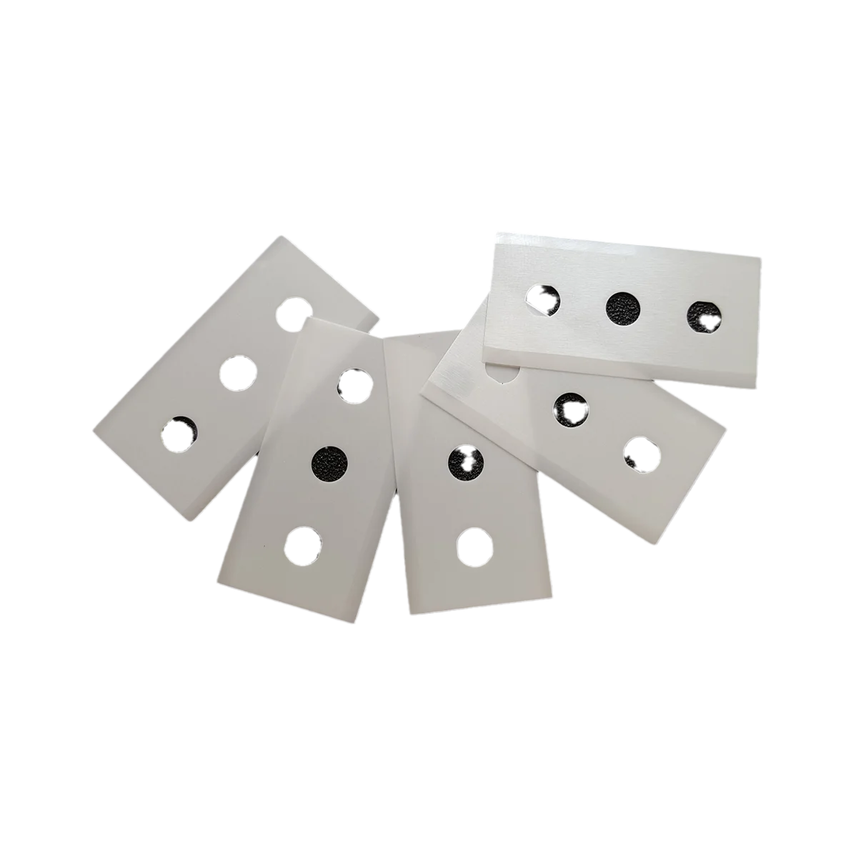 Ceramic Three Hole Blade For Film Cutting Machine Blade